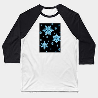 Glitter Snowflakes Baseball T-Shirt